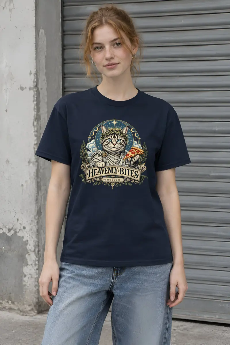 "Heavenly Bites" Heavyweight Unisex Crewneck T-shirt