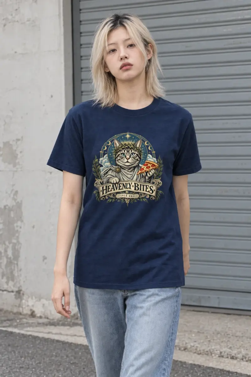 "Heavenly Bites" Heavyweight Unisex Crewneck T-shirt