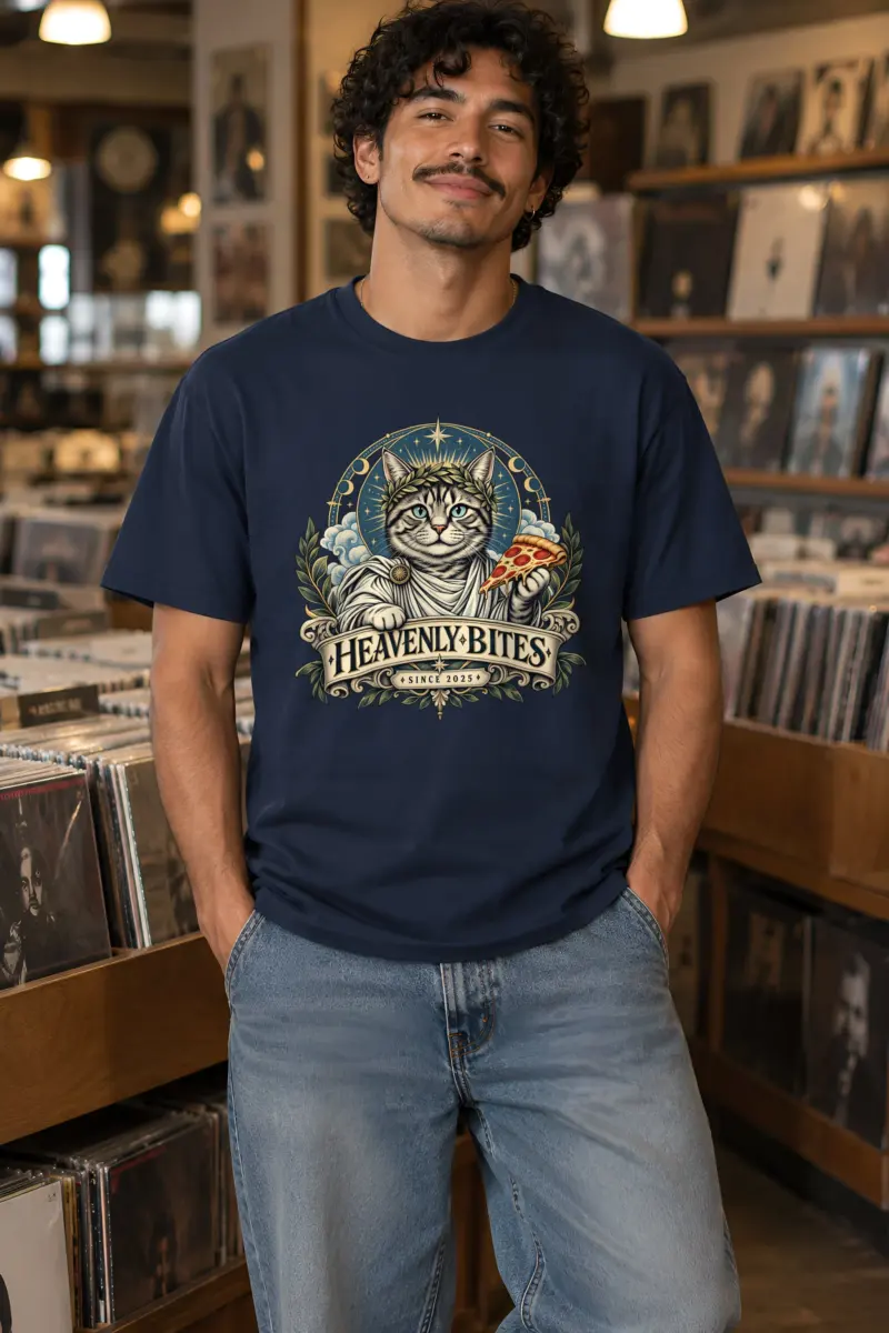 "Heavenly Bites" Heavyweight Unisex Crewneck T-shirt
