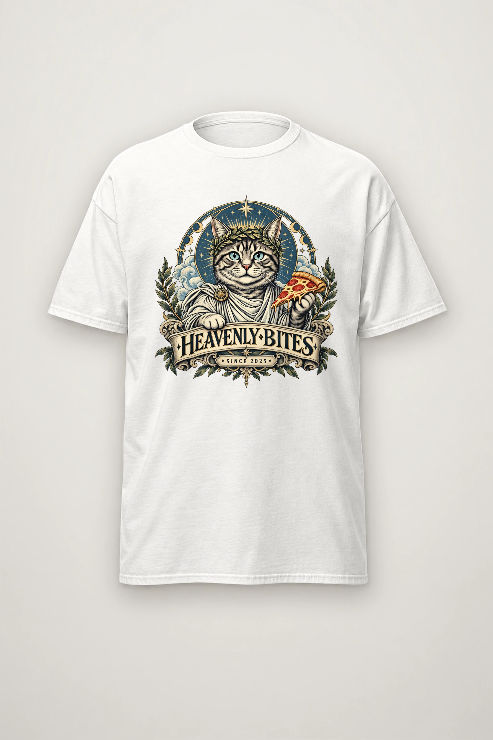 "Heavenly Bites" Heavyweight Unisex Crewneck T-shirt