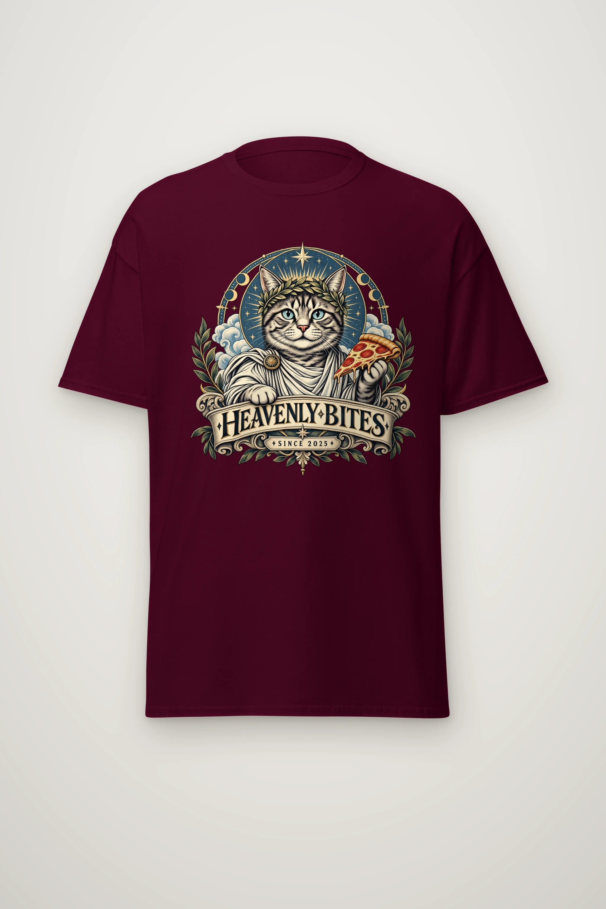 "Heavenly Bites" Heavyweight Unisex Crewneck T-shirt