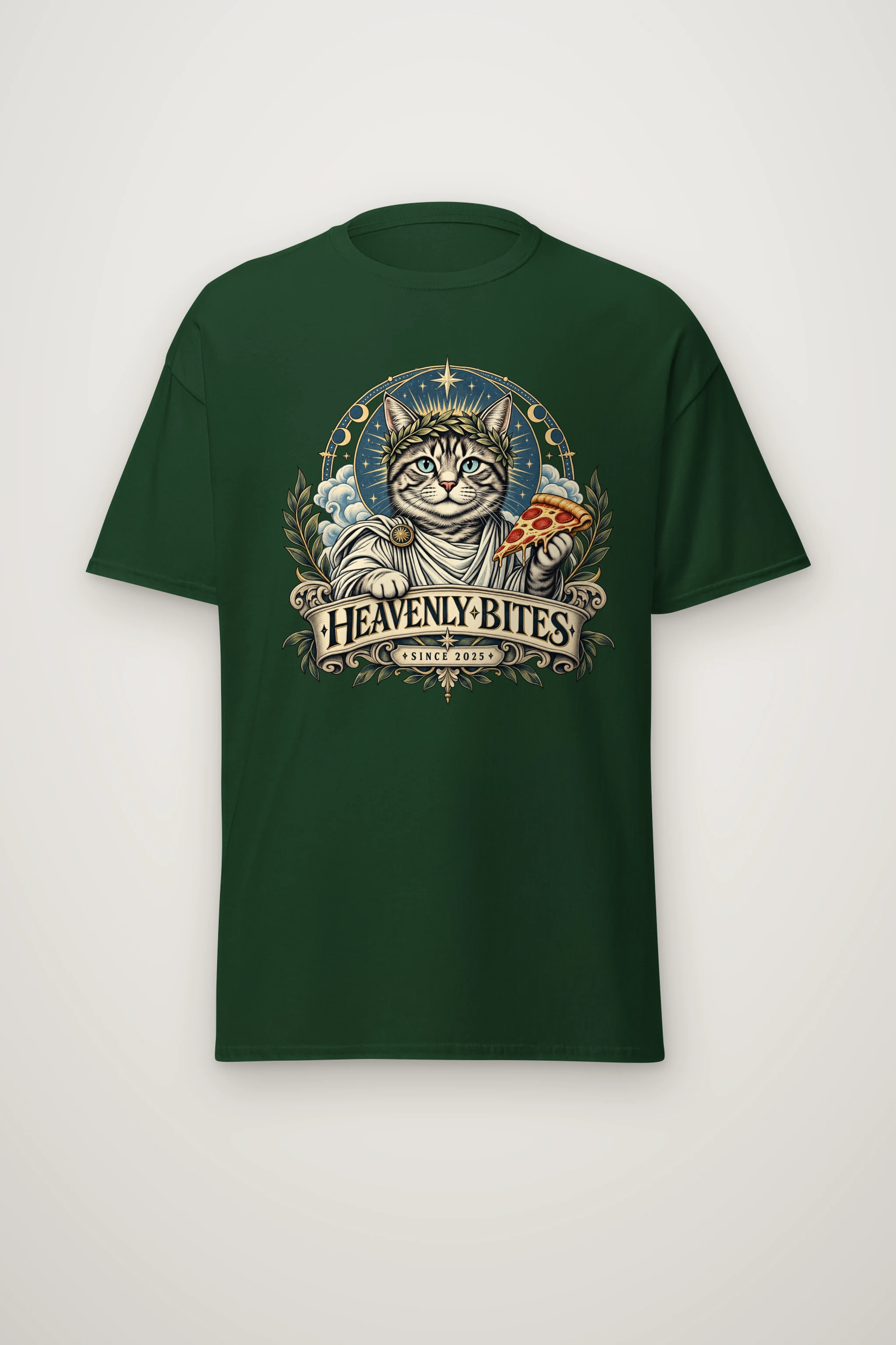 "Heavenly Bites" Heavyweight Unisex Crewneck T-shirt