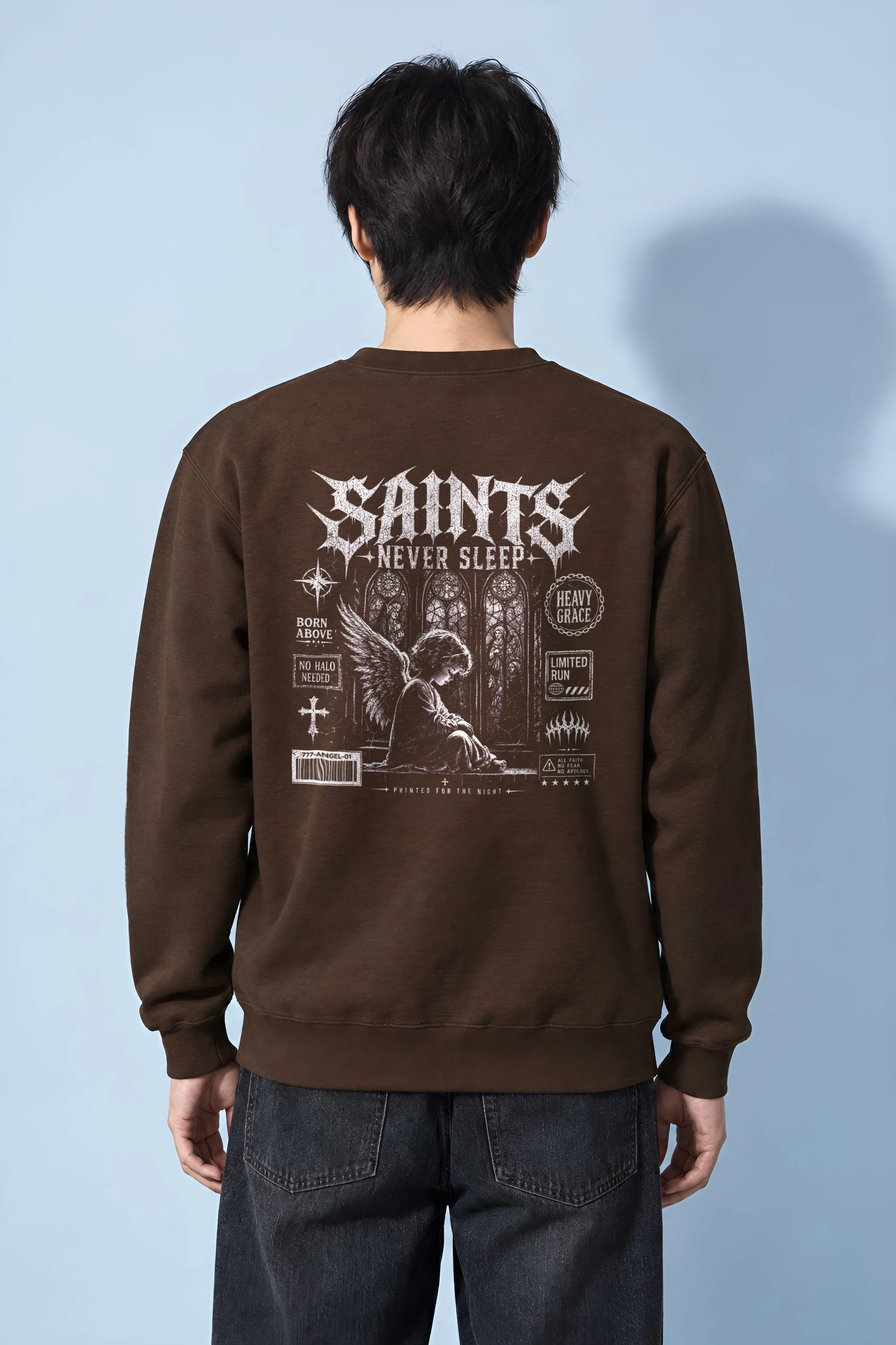 "Heavy Grace" Heavy Blend Unisex Crewneck Sweatshirt