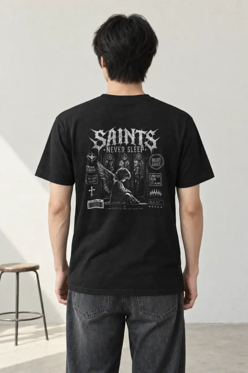 "Heavy Grace" Heavyweight Unisex Crewneck T-shirt | Gildan 5000
