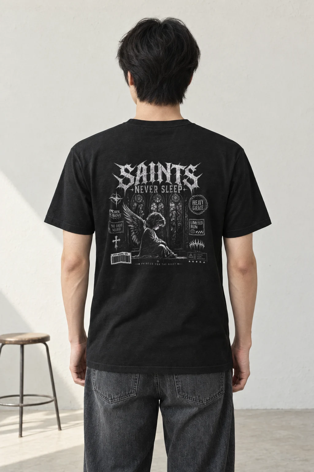 "Heavy Grace" Heavyweight Unisex Crewneck T-shirt | Gildan 5000