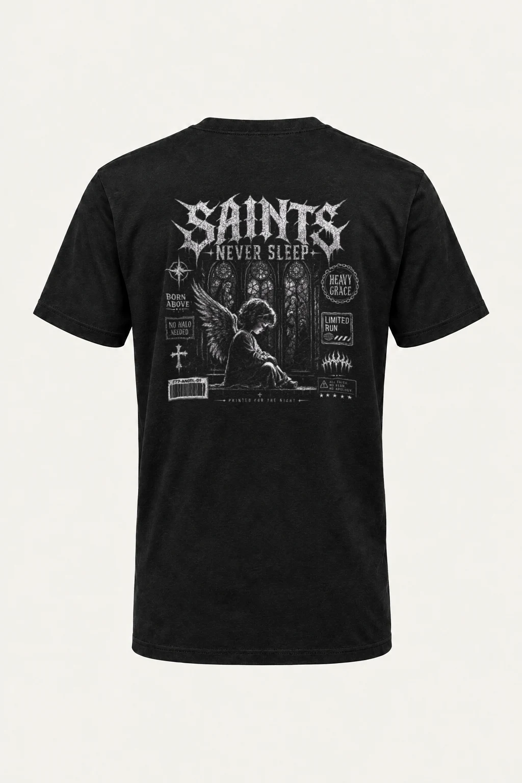 "Heavy Grace" Heavyweight Unisex Crewneck T-shirt | Gildan 5000