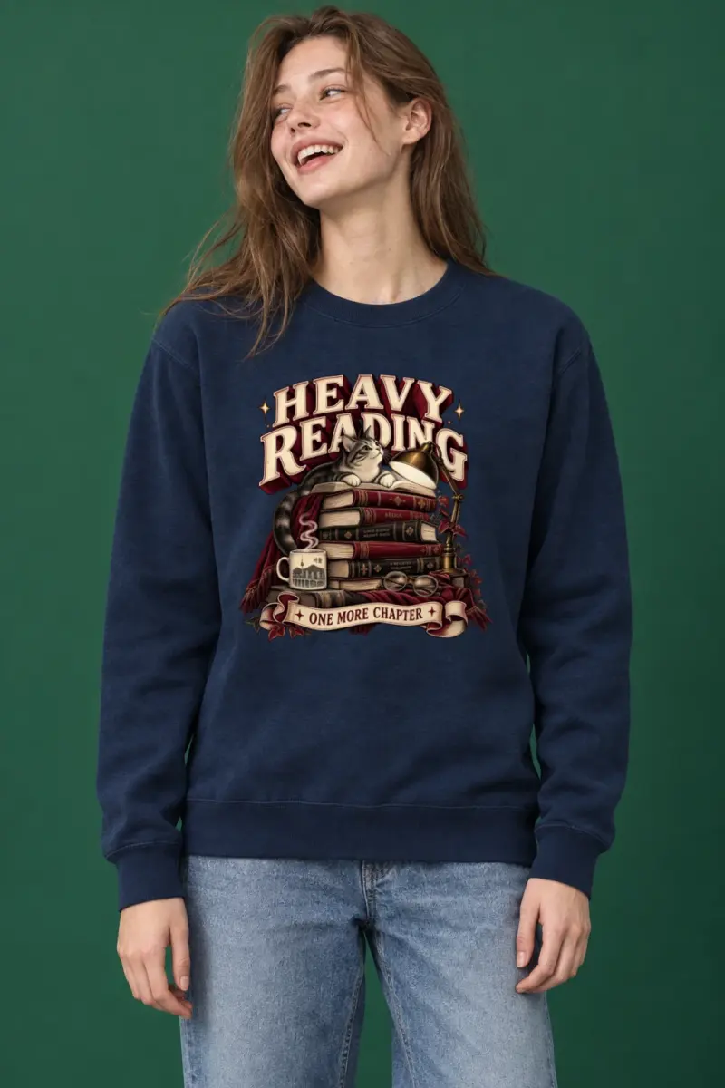 "Heavy Reading Seoul" Heavy Blend Unisex Crewneck Sweatshirt