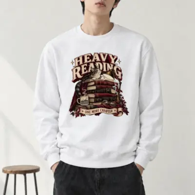 "Heavy Reading Seoul" Heavy Blend Unisex Crewneck Sweatshirt | Gildan 18000