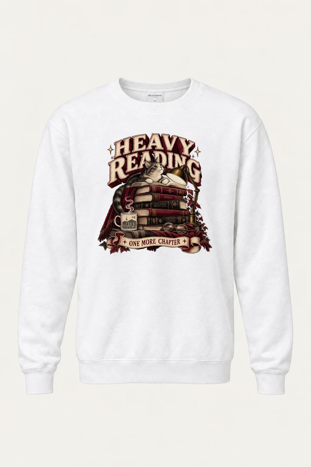 "Heavy Reading Seoul" Heavy Blend Unisex Crewneck Sweatshirt | Gildan 18000