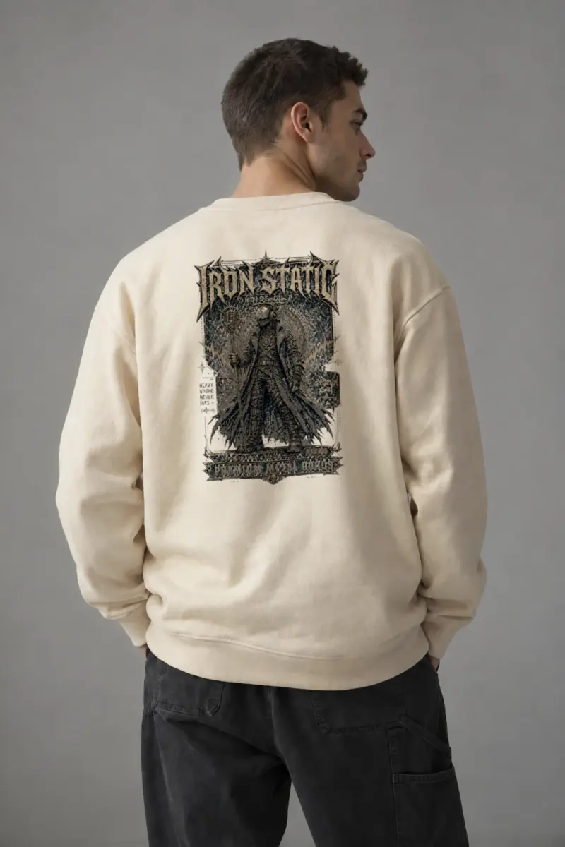 "Heavy Sound Never Dies" Unisex Sponge Fleece Crewneck Sweatshirt | Bella + Canvas 3901