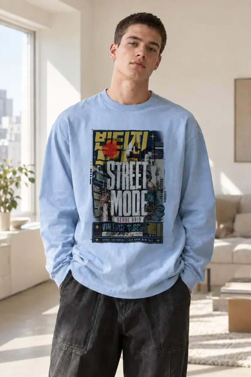 "Heavy Street Mood" Unisex Longsleeve T-shirt | Gildan 2400