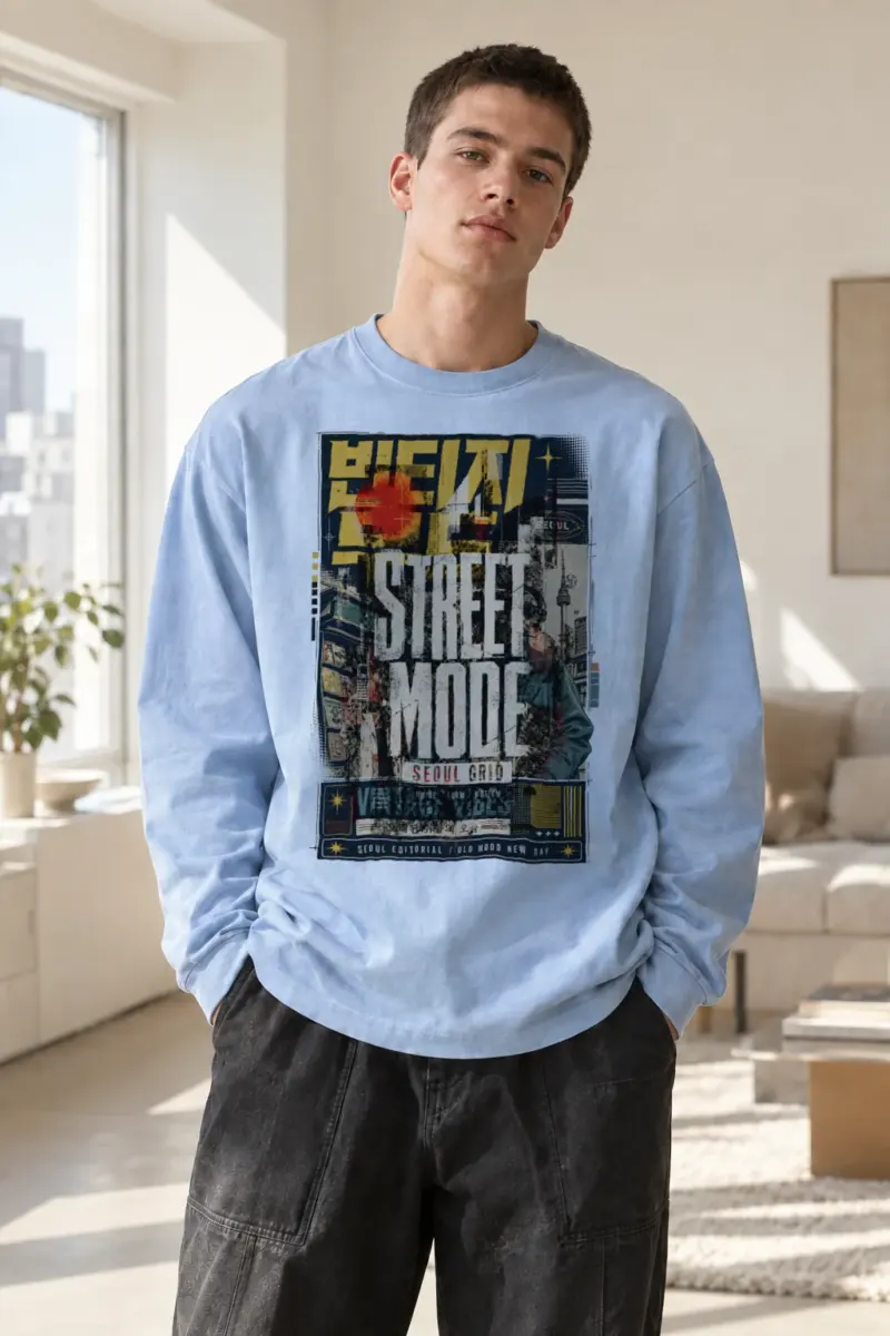 "Heavy Street Mood" Unisex Longsleeve T-shirt | Gildan 2400
