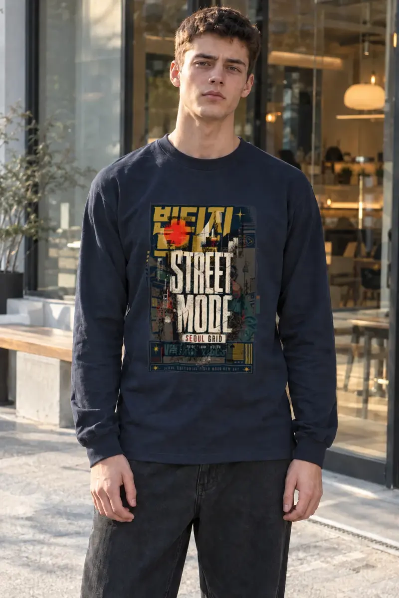 "Heavy Street Mood" Unisex Longsleeve T-shirt | Gildan 2400