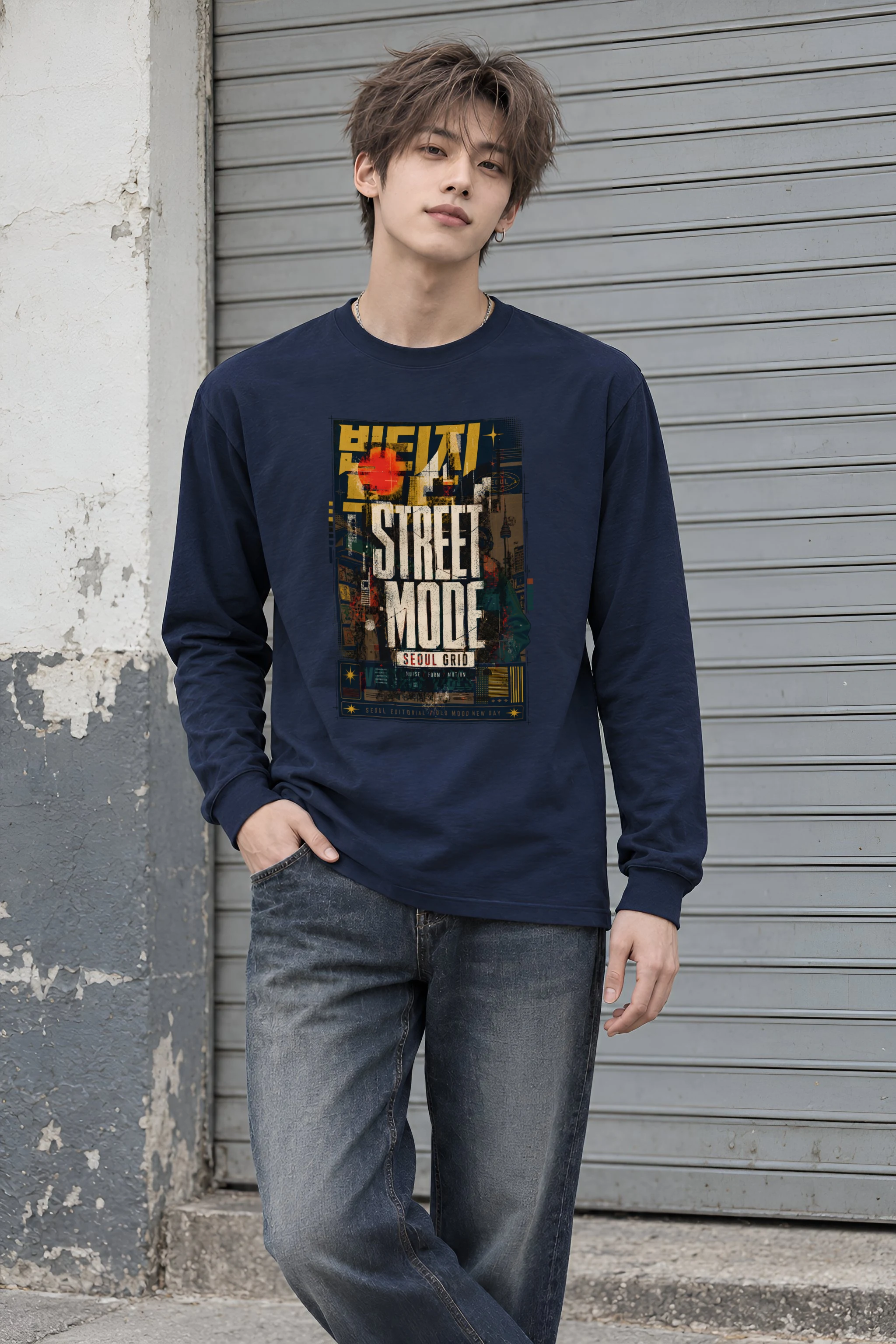 "Heavy Street Mood" Unisex Longsleeve T-shirt