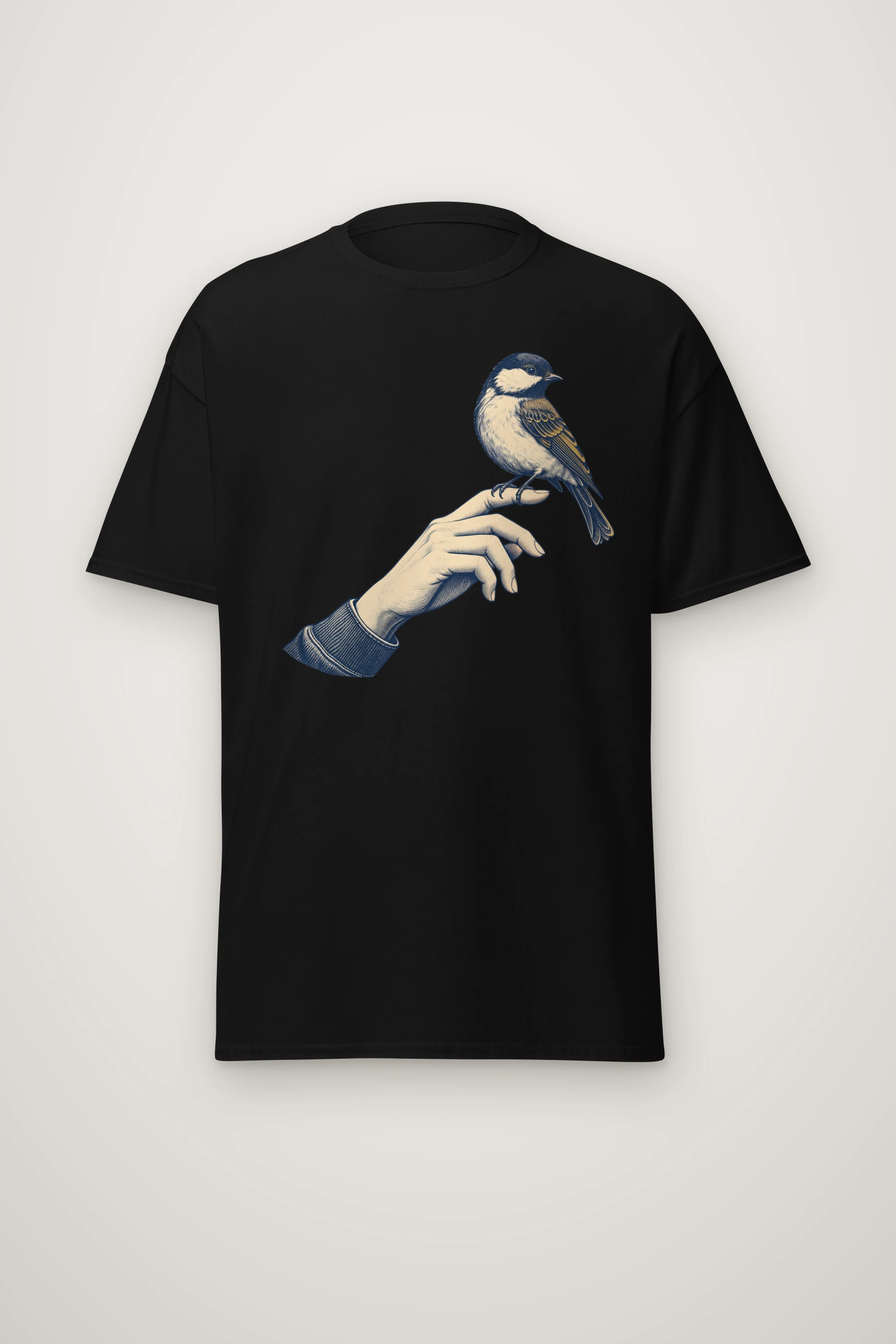 "Held Songbird" Heavyweight Unisex Crewneck T-shirt