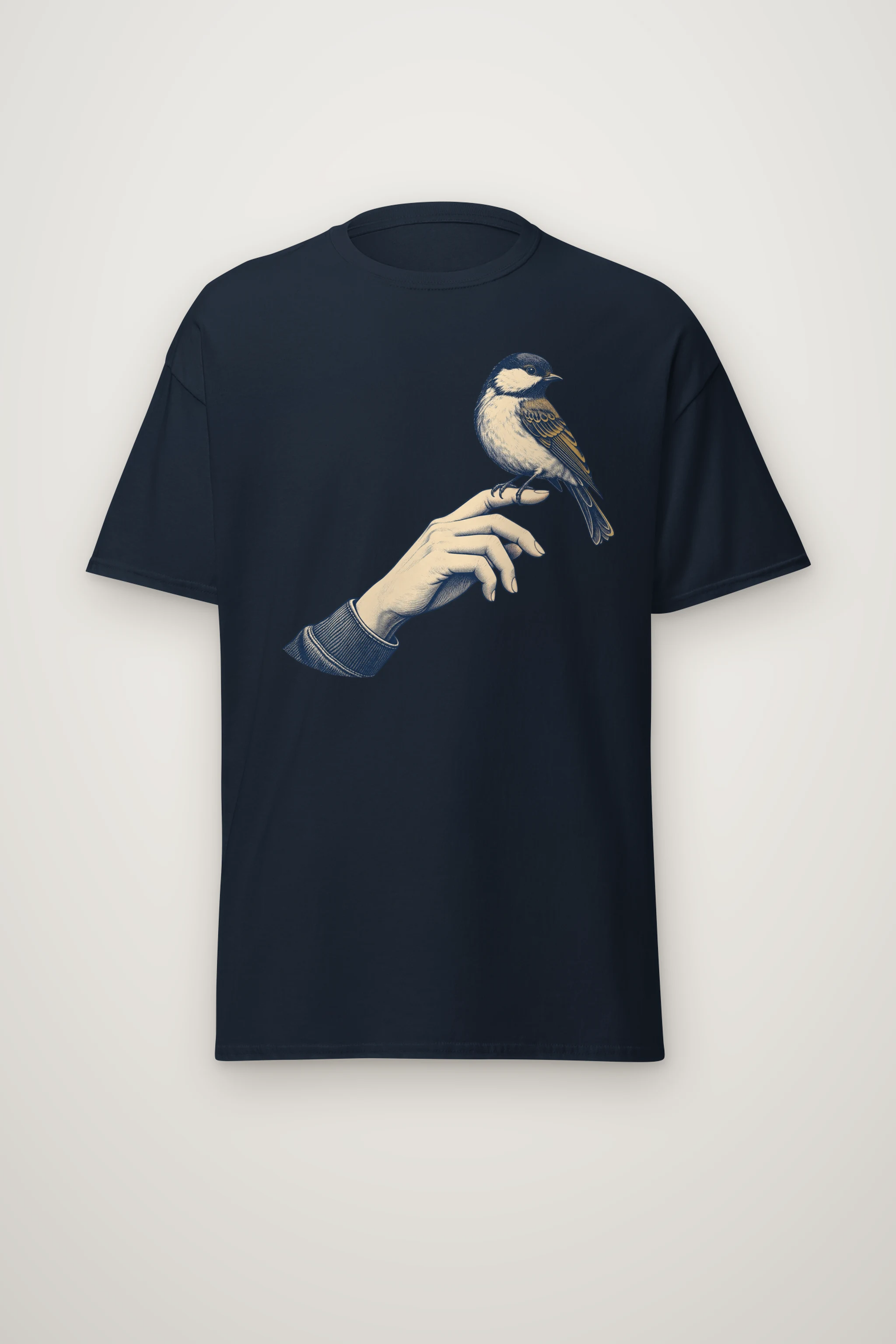 "Held Songbird" Heavyweight Unisex Crewneck T-shirt