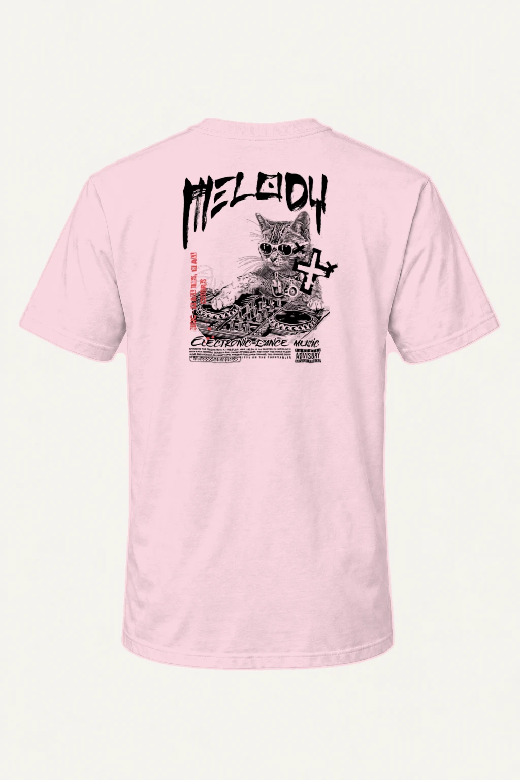 "Hell DJ Cat" Heavyweight Unisex Crewneck T-shirt | Gildan 5000