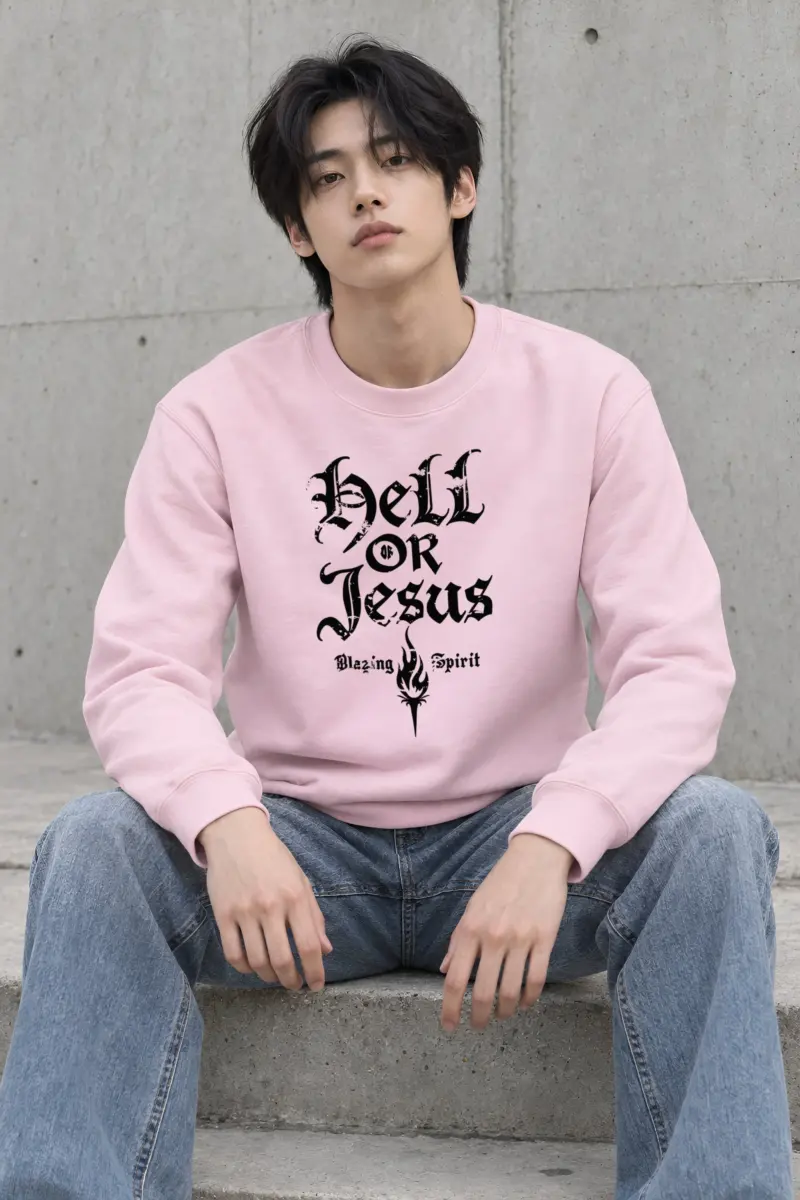 "Hell Or Jesus" Heavy Blend Unisex Crewneck Sweatshirt