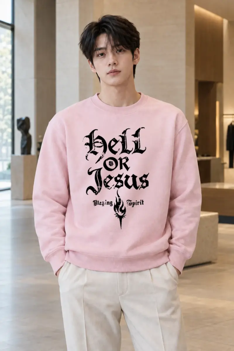 "Hell Or Jesus" Heavy Blend Unisex Crewneck Sweatshirt | Gildan 18000