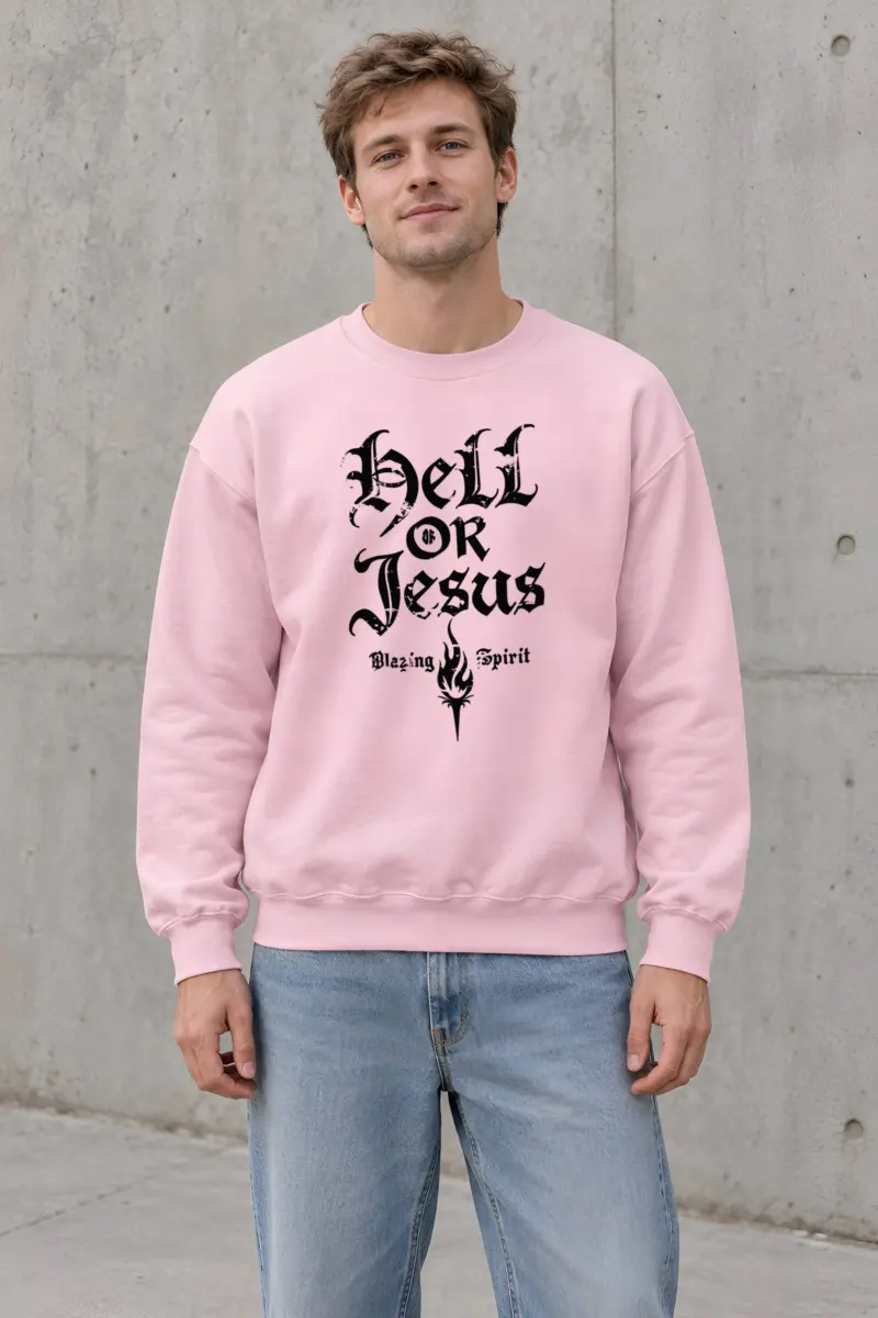 "Hell Or Jesus" Heavy Blend Unisex Crewneck Sweatshirt