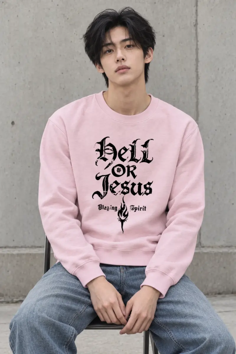 "Hell Or Jesus" Heavy Blend Unisex Crewneck Sweatshirt