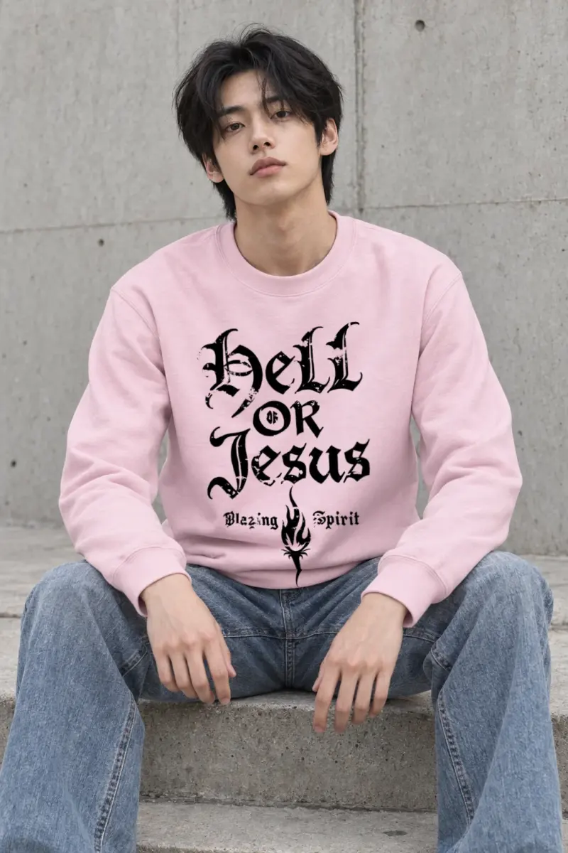 "Hell Or Jesus" Heavy Blend Unisex Crewneck Sweatshirt