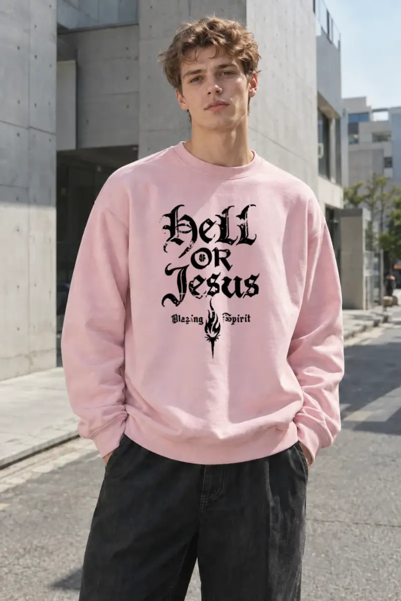 "Hell Or Jesus" Heavy Blend Unisex Crewneck Sweatshirt | Gildan 18000