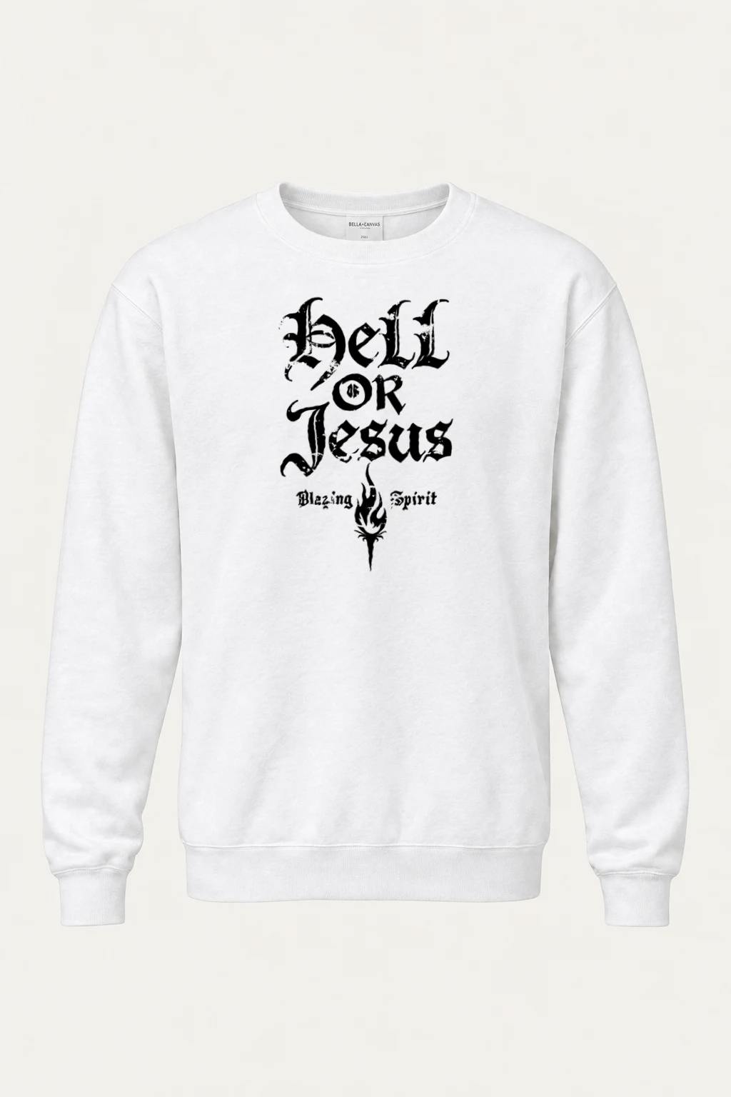 "Hell Or Jesus" Heavy Blend Unisex Crewneck Sweatshirt | Gildan 18000