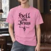 "Hell Or Jesus" Heavyweight Unisex Crewneck T-shirt