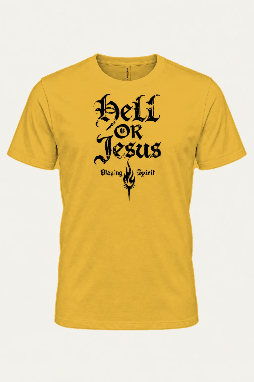 "Hell Or Jesus" Heavyweight Unisex Crewneck T-shirt | Gildan 5000