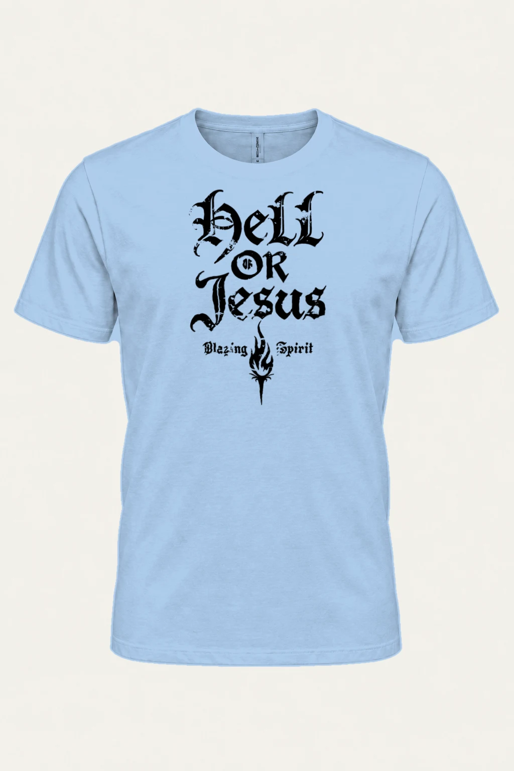 "Hell Or Jesus" Heavyweight Unisex Crewneck T-shirt | Gildan 5000