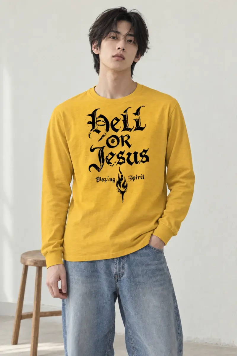 "Hell Or Jesus" Unisex Longsleeve T-shirt