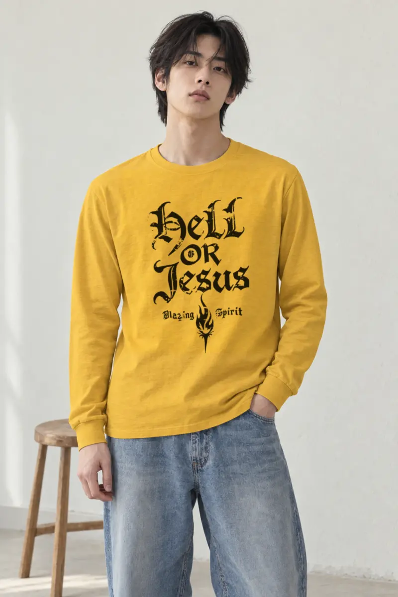 "Hell Or Jesus" Unisex Longsleeve T-shirt