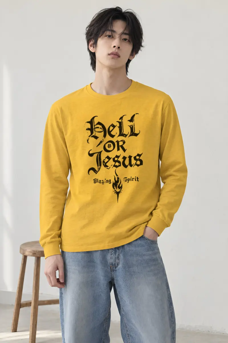 "Hell Or Jesus" Unisex Longsleeve T-shirt