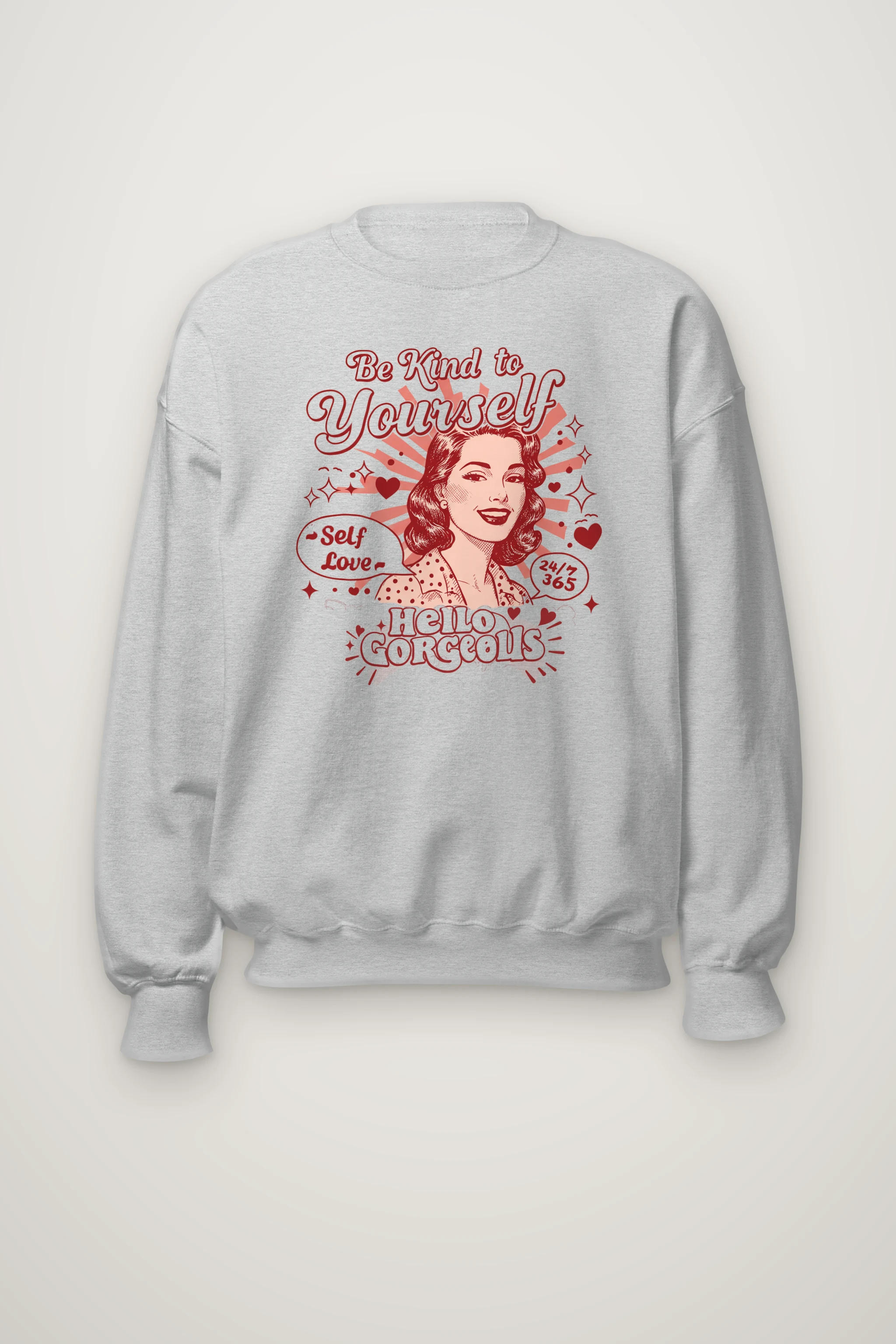 "Hello Gorgeous" Heavy Blend Unisex Crewneck Sweatshirt