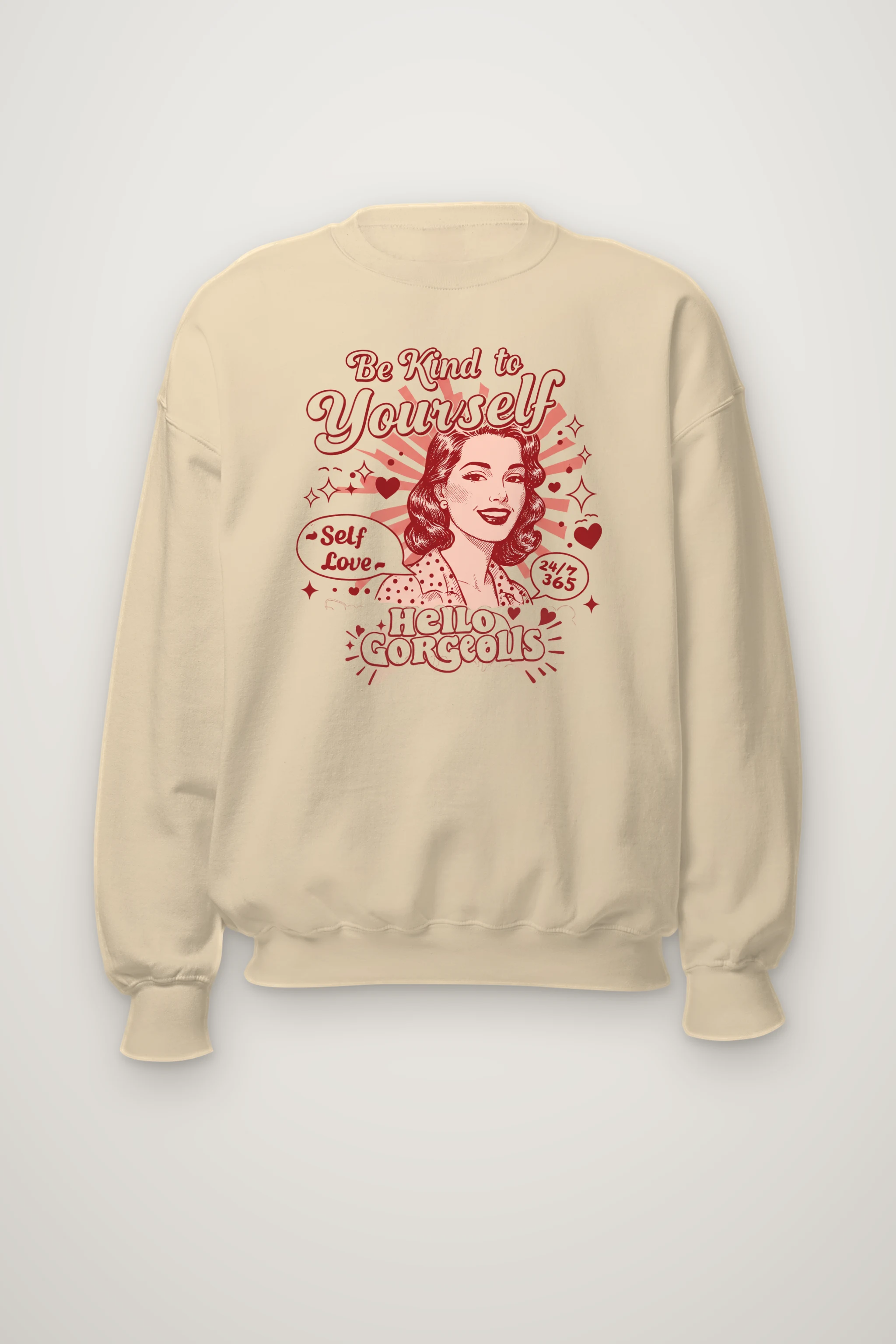 "Hello Gorgeous" Heavy Blend Unisex Crewneck Sweatshirt