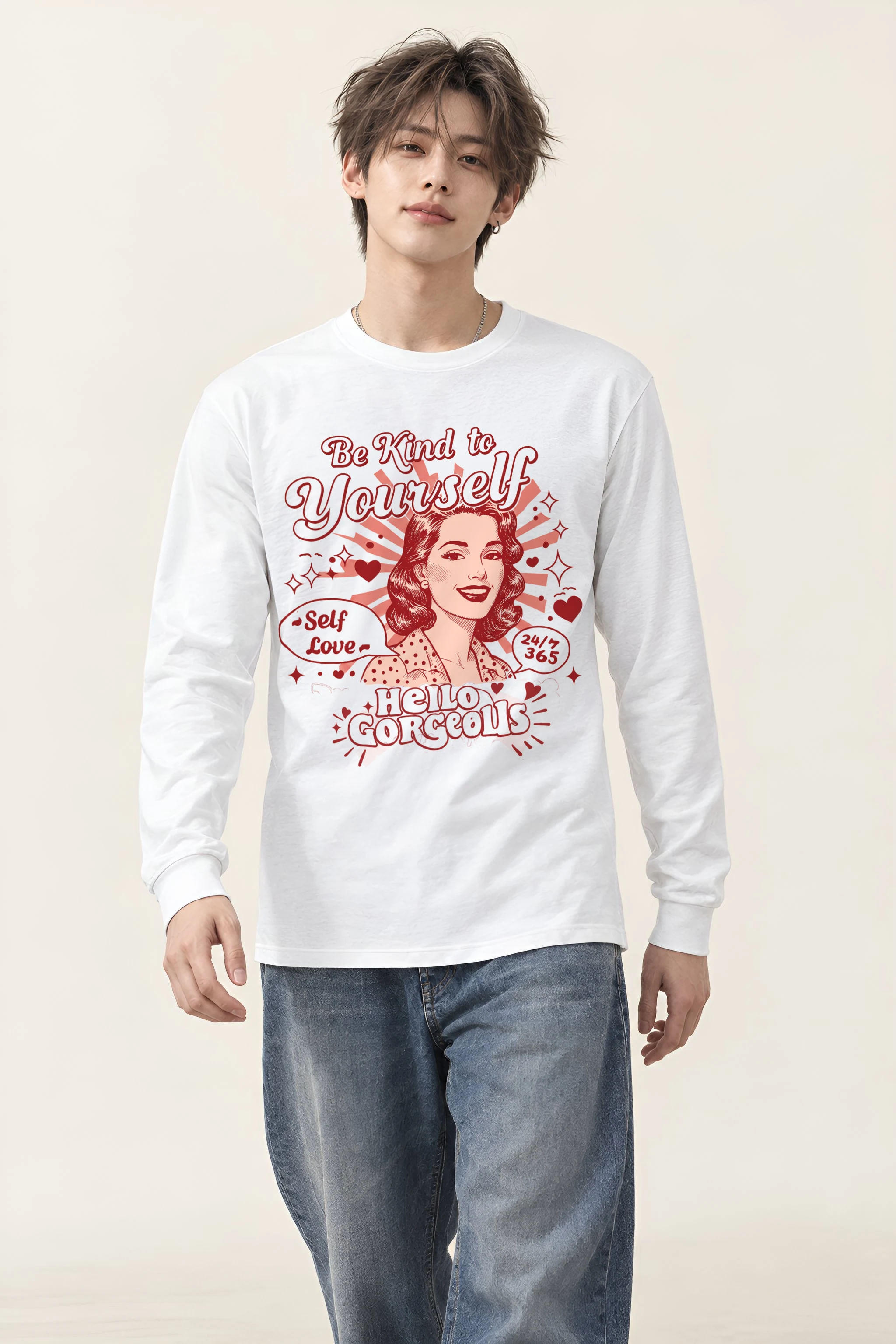 "Hello Gorgeous" Unisex Longsleeve T-shirt