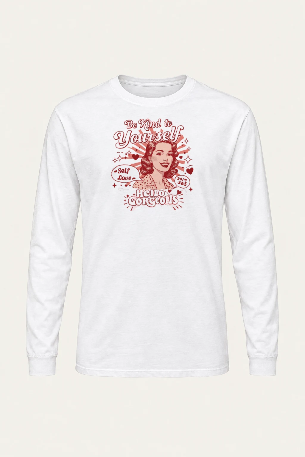 "Hello Gorgeous" Unisex Longsleeve T-shirt | Gildan 2400
