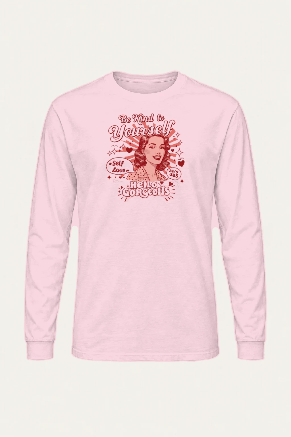 "Hello Gorgeous" Unisex Longsleeve T-shirt | Gildan 2400