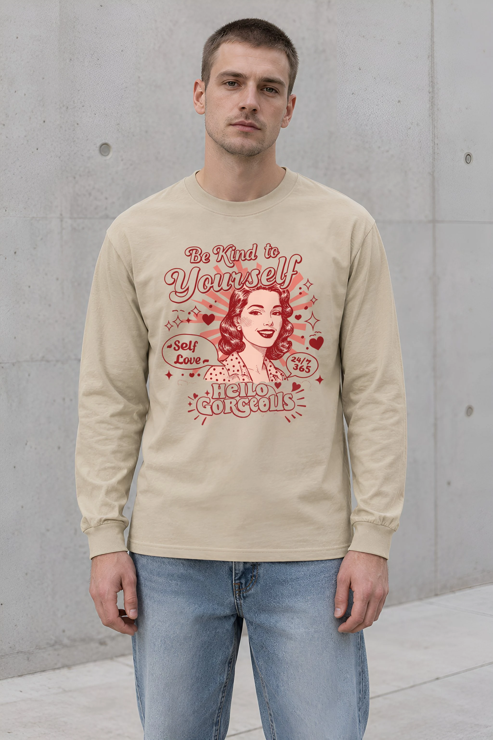 "Hello Gorgeous" Unisex Longsleeve T-shirt