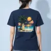 "Hello Sunset" Heavyweight Unisex Crewneck T-shirt