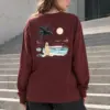 "Hello Sunset" Unisex Longsleeve T-shirt | Gildan 2400