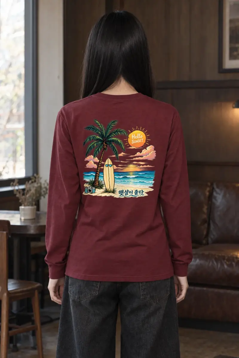 "Hello Sunset" Unisex Longsleeve T-shirt