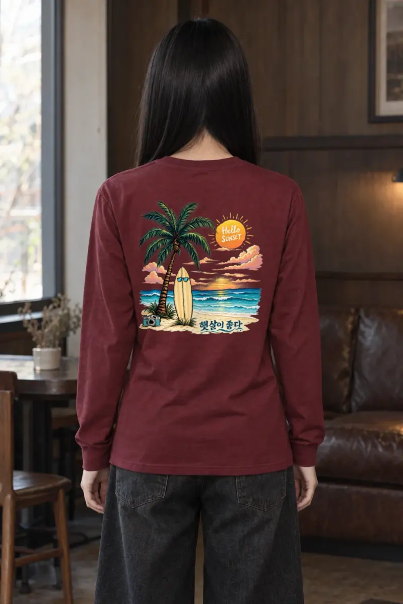 "Hello Sunset" Unisex Longsleeve T-shirt
