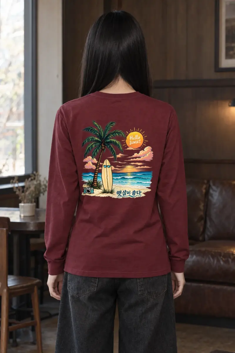 "Hello Sunset" Unisex Longsleeve T-shirt