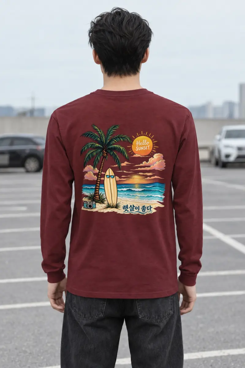 "Hello Sunset" Unisex Longsleeve T-shirt