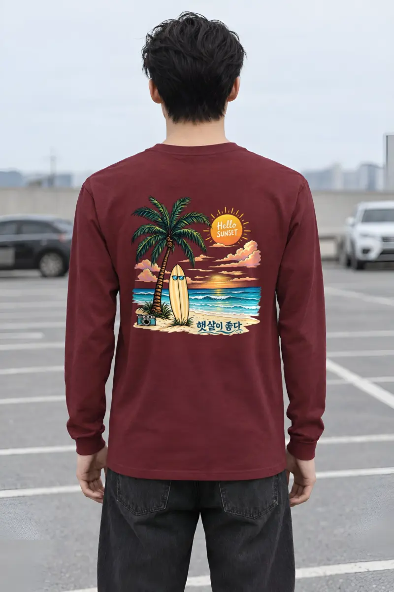 "Hello Sunset" Unisex Longsleeve T-shirt
