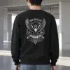 "Heraldic Eagle Scrollwork" Heavy Blend Unisex Crewneck Sweatshirt