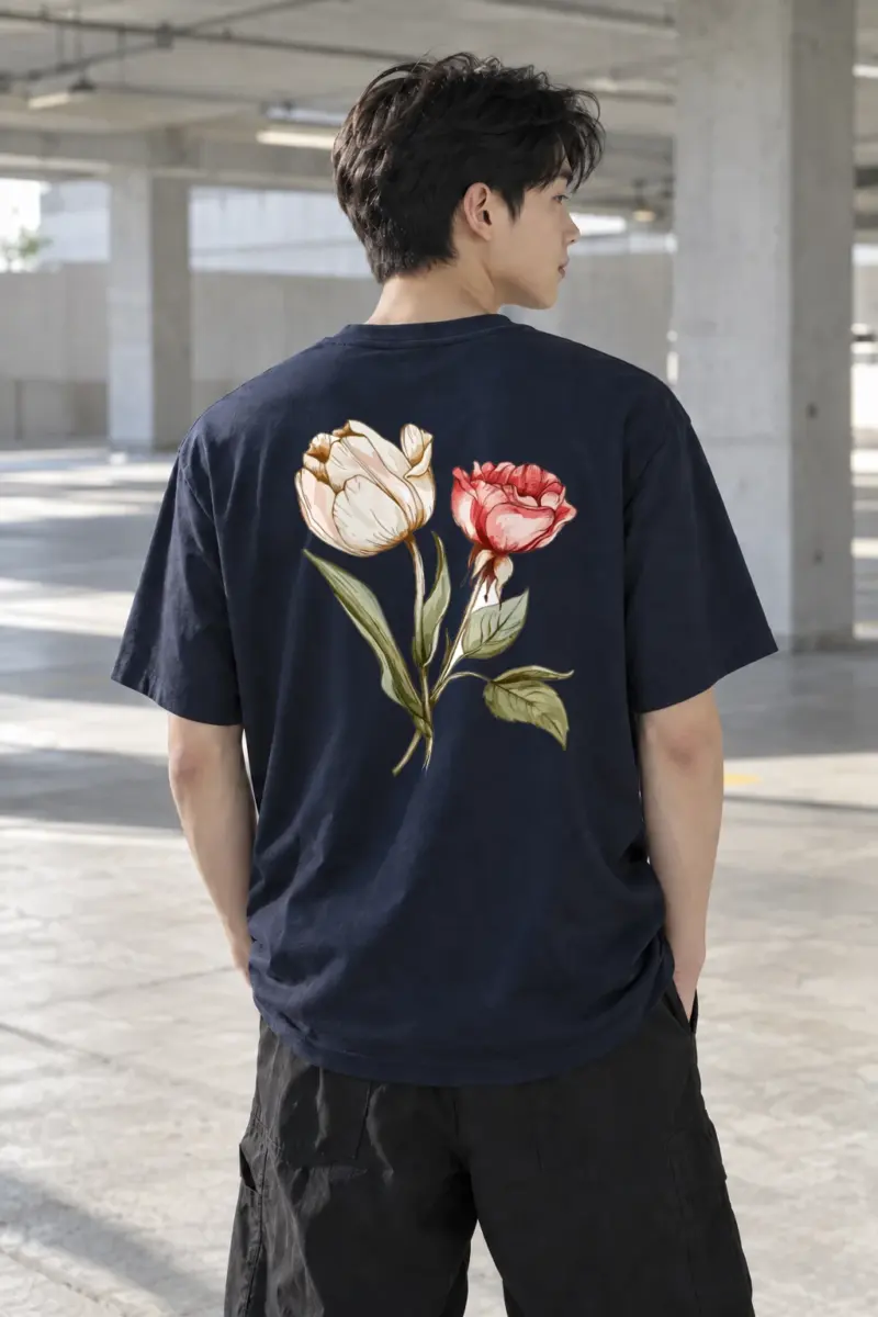 "Herbarium Stems" Heavyweight Unisex Crewneck T-shirt | Gildan 5000