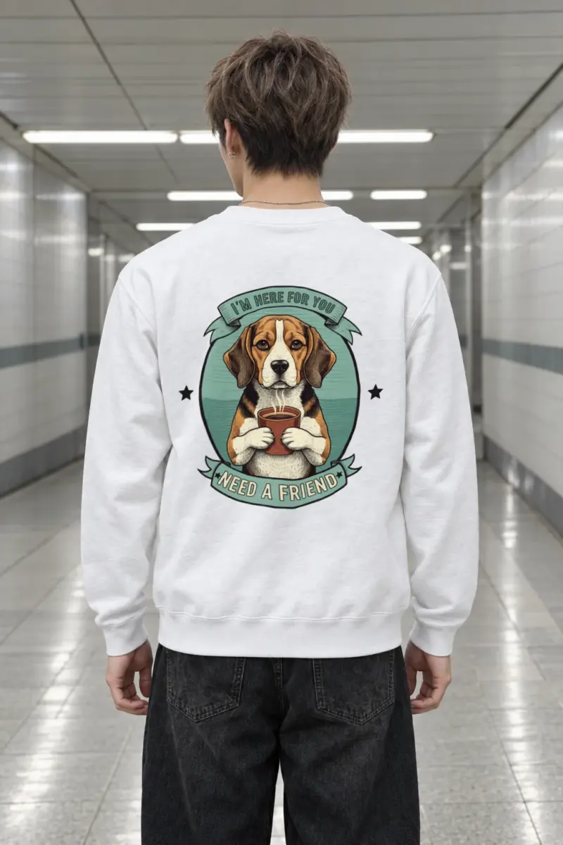 "Here For You" Heavy Blend Unisex Crewneck Sweatshirt